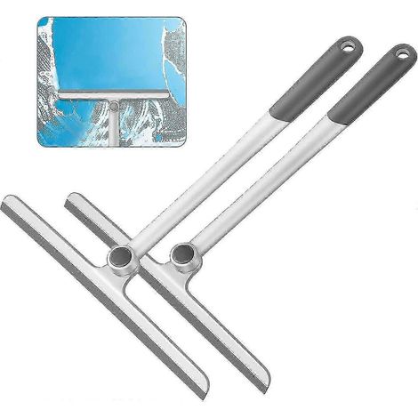 Raclette de douche pour portes de douche, raclette de douche pour portes en verre, salle de bain, fenêtres, voitures et murs carrelés, raclette de douche avec manche en silicone (1/5)