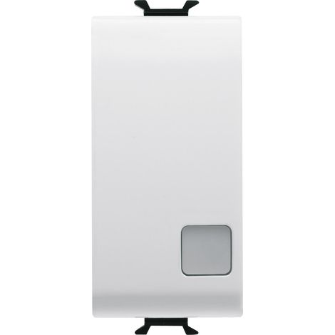 B-P 1M 1P NO 16A LUM. SIGN. BLANC SAT. GEWISS GW15133