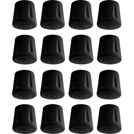 16X Embout Pied de Chaise renforcé antidérapant Caoutchouc EPDM Table Tabouret béquille Canne 30mm (1/3)