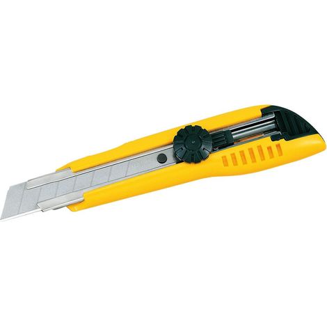 Tajima Cutter mit Rädchen 18 mm 3 Klingen, gelb, 1 Stück, ergonomischer Griff