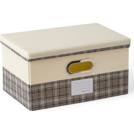 Zusammenfaltbare Aufbewahrungsbox mit Deckel, für Zuhause, Schlafzimmer oder Kleiderschrank (1/5)