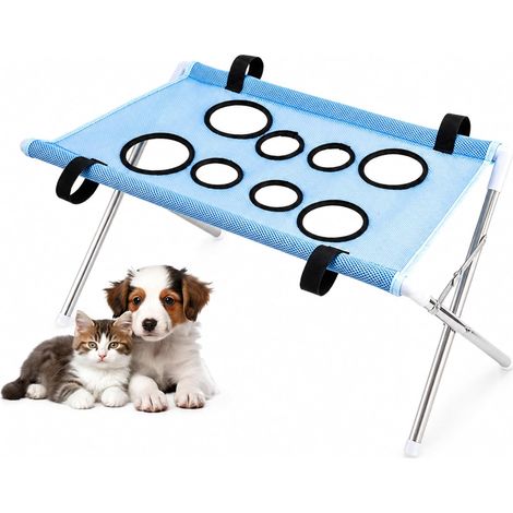 Hamac de toilettage pour Chien avec Support Pliable à 8 Ouvertures (1/5)