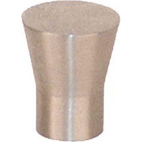 Pomo Cono inox cepillado 20x25 mm moderno