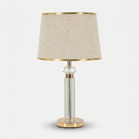 eurofirany Praga lampe de table doré beige 52,5 cm (1/5)