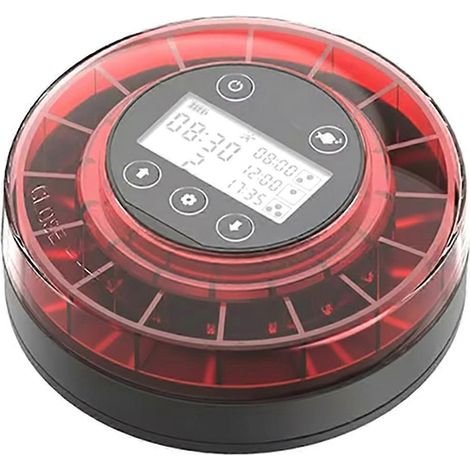 Automatischer Aquarienfischfutterautomat mit wiederaufladbarem Timer und USB-Kabel. (1/5)