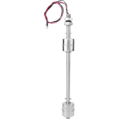 Interruptor de flotador de doble bola de acero inoxidable, sensor de control de nivel de agua (200 mm) (1/5)