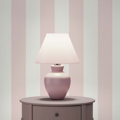TADESSI Tapete Streifen Pierre M1-No.712 Vliestapete Rosa Weiß Streifentapete Wohnzimmer Schlafzimmer Küche