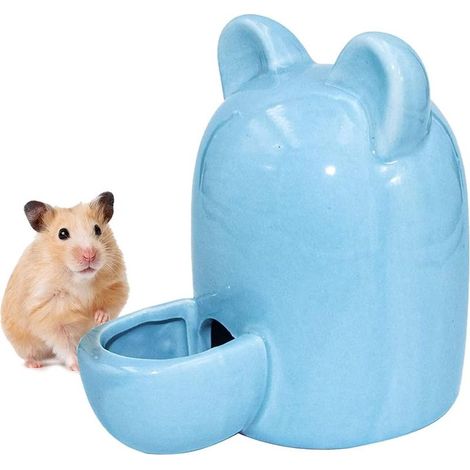 distributeur deau ceramique 250 ml pour hamster chinchilla cochon dinde herisson souris oiseaux silencieux et facile a nettoyer