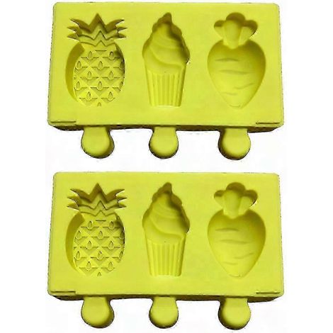 Moules à desserts en silicone monobloc avec couvercles - formes amusantes, adaptés aux crèmes glacées, aux desserts aux pignons et aux carottes style7873 (1/4)