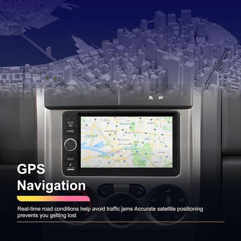 Autoradio 7 pouces avec Bluetooth et Wi-Fi, lecteur 2 et 64 Go (1/5)