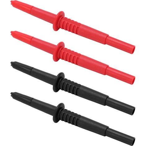 Lot de 2 pointes de test multimètre PA laiton embout lanterne avec fiche banane 4mm pour capteurs auto et diagnostic (1/5)