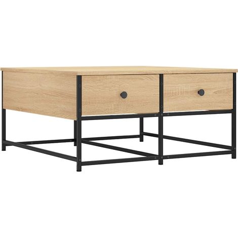 Maison Exclusive - Couchtisch Sonoma-Eiche 80x80x40 cm Holzwerkst