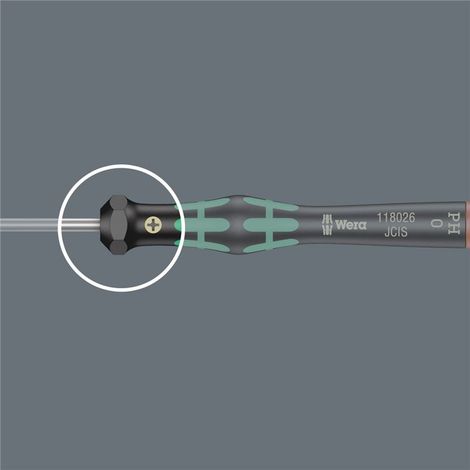 WERA 05118145001 2072 DESTORNILLADOR KRAFTFORM MICRO MICROSTIX, VERDE, M 40 MM (1/4)