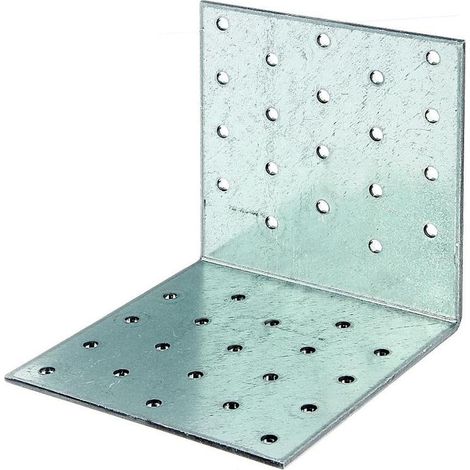 escuadra de ensamblaje galvanizada perforada de 2,5 mm 100 x 100 x 100