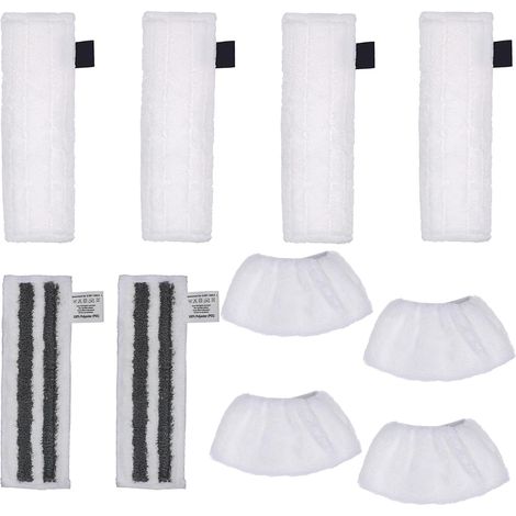 Packung mit 10 Ersatzreinigungstüchern für Dampfreiniger, kompatibel mit Kärcher Easyfix SC1, SC2, SC3, SC4 und SC5. Reinigungsadapter. (1/5)