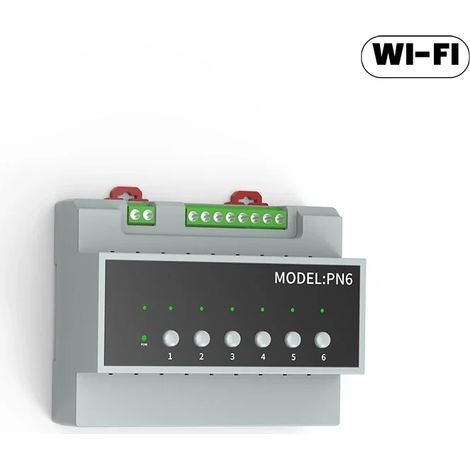 Module de relais WiFi 6 canaux Smart Life, dispositif de télécommande d'alimentation Zigbee 16A, module de commutateur intelligent WiFi 6 canaux 16A 110V-240V. (1/5)
