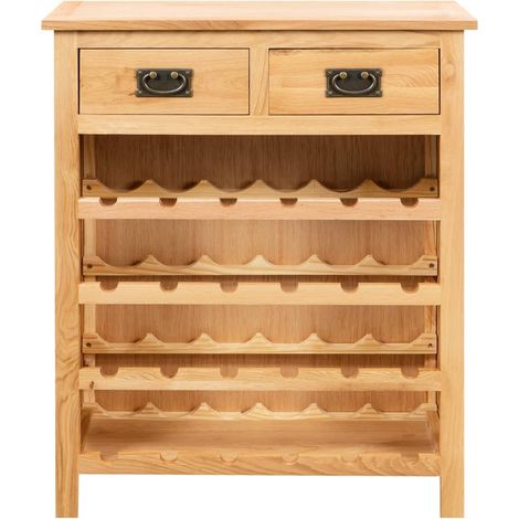 Casier à bouteilles 72 x 32 x 90 cm Bois de chêne massif
