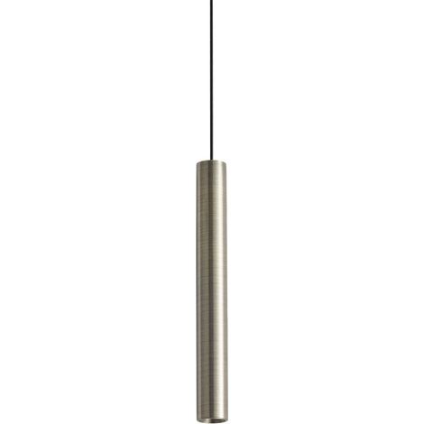 Ideal Lux LOOK Suspension extra-plate de 25 cm en laiton, 1 LED 1000 lm 3000 K