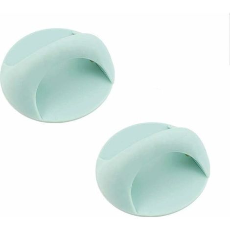 2 Autocollants Bleus Ronds pour Poignée Tiroir Meuble (1/4)