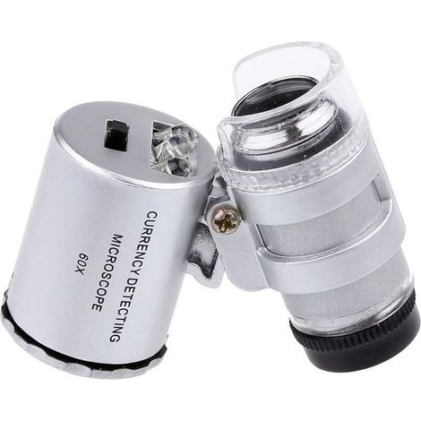60X Mini LED UV Magnifier for Jewelers (1/5)