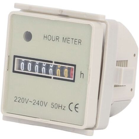 BERM Compteur horaire Minuterie industrielle Compteur de temps électrique haute précision 099999H59M AC 220240V (1/5)
