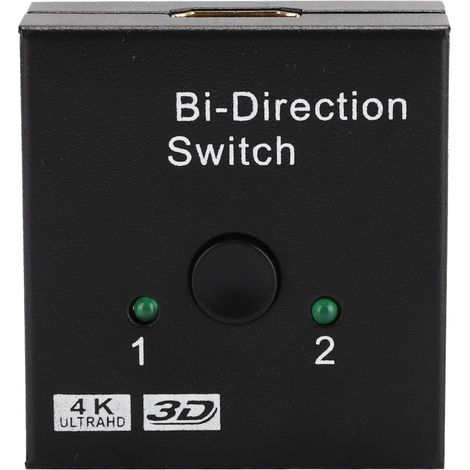 HDMI Splitter Bidirectionnel 2 Voies - Distributeur et Commutateur Haute Définition Noir (1/5)