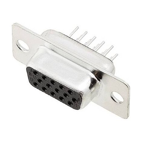 encitech HDD-15-FTBS 2103-0300-11 Embase SUB-D femelle 180 ° Nombre de pôles: 15 pin à souder 1 pc(s) Tray R539741 (1/2)