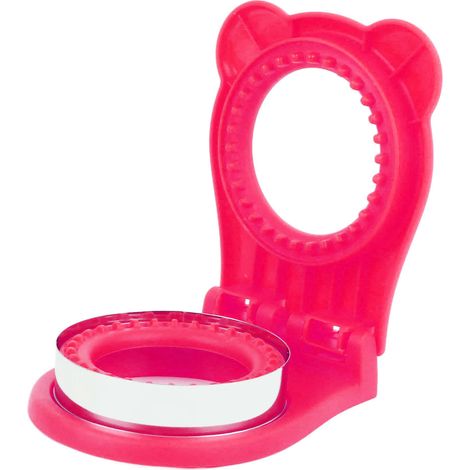 Coupe-sandwichs, coupe-gâteaux et coupe-pains manuel, outil de fermeture rond pour la cuisine, rose (1/5)