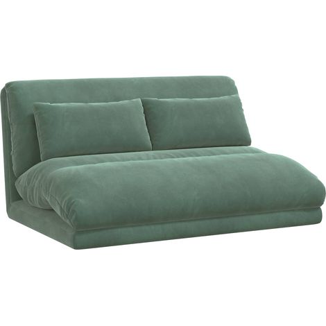 Sillón ajustable Verde Mar Terciopelo vidaXL (1/5)