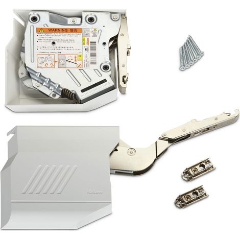 Komplettset BLUM Aventos HK-S für Tip-On Klappenbeschlag seidenweiß LF 400 - 1000 (20K2C01T) (1/3)