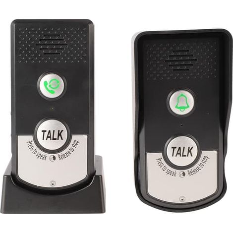 Interphone sans fil extérieur étanche, longue portée avec 3 niveaux de volume, système de contrôle d'accès rechargeable pour la sécurité de la maison et du bureau (1/5)