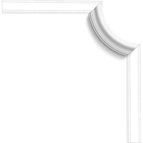 P8030C Coin Cimaise Orac Decor - 1,5x5,5x19 (h x p x L) - moulure décorative polymère (1/5)