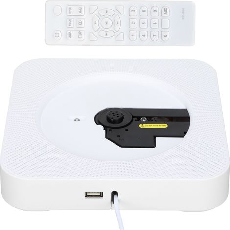 Lecteur CD Bluetooth Portable avec Télécommande pour Mur - Décoration Maison et Musique (1/5)
