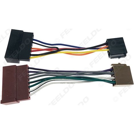 Compatible with Ford/Jaguar/Lincoln/Mercury speaker adapter cables, dual-ended ISO car audio upgrade cable (1/5)