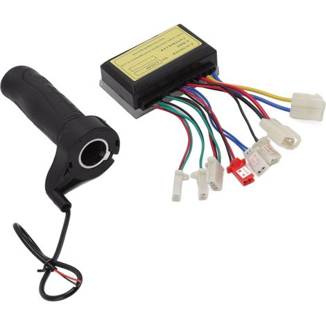 Contrôleur de vitesse pour moteur à balais 24 V 250 W avec poignée d'accélérateur pour vélo électrique, tricycle et scooter. (1/5)