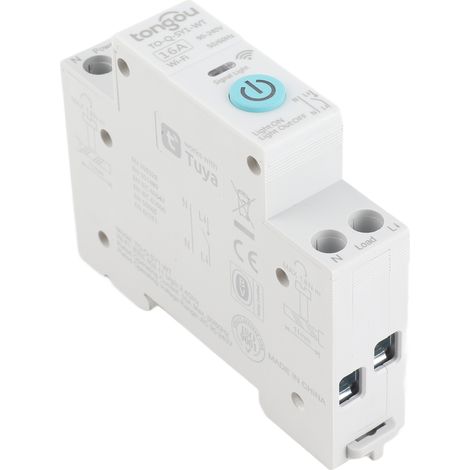 GARRYFIZH Disjoncteur Intelligent WiFi Tuya 16A - Commande Sans Fil, Minuterie, Compteur à Rebours, Compatible Alexa - pour Équipements Domestiques (1/4)