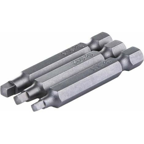 Juego de 3 puntas de destornillador magnéticas UEB para tornillos de cabeza cuadrada - 50 mm, Sunny (1/3)