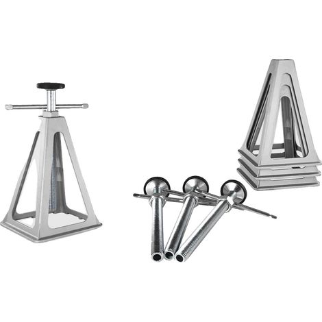 Jacks de stabilisation RV, construction en aluminium, hauteur réglable, 4 PCS (1/2)