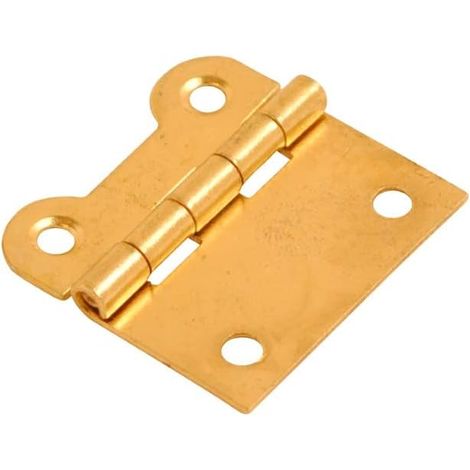 Charnière de porte plate en laiton plaqué laiton 20 x 38 mm x 37 mm