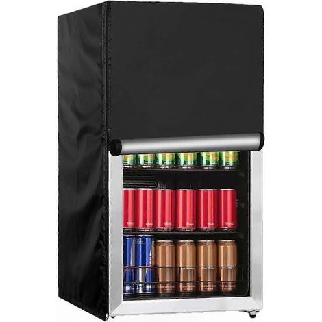 Housse de protection extérieure pour réfrigérateur, 84x84x170cm, tissu Oxford résistant, imperméable, anti-UV, lavable en machine, fermeture éclair, taille XL, housse de jardin durable (1/5)