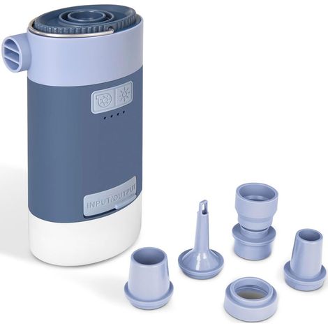 Gonfleur Solaire 3 en 1 en ABS - Longueur 7,3 cm - Largeur 4,8 cm - Hauteur 13,3 cm