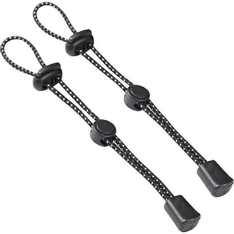 Lot de 2 boucles de fixation élastiques pour sac à dos de randonnée et de camping. (1/5)