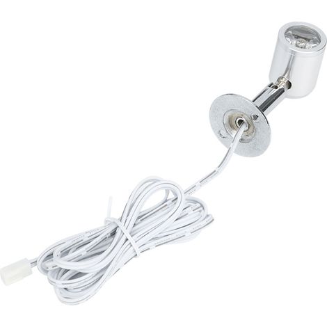 Spotlight Led - Aluminium Alliage 12v 1w - Éclairage Vitrine Bibliothèque - Blanc Pur - Lot De 1 (1/5)