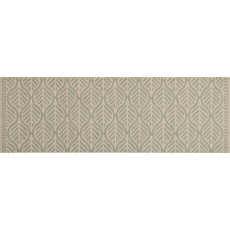 Tapis de cuisine,Tapis de sol lavable impression feuilles 60x180 cm velours CFW770894 (1/5)