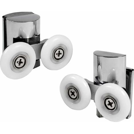 MINKUROW Duschrolle Auf und Ab Duschtür Rollen 23mm Duschtür Rollen Schiebetür Rollen Dusche Schiebetür 23mm 2 Stück (1/5)