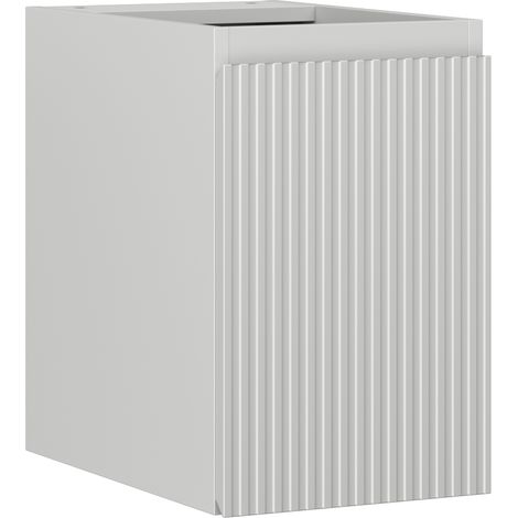 Mexen Rivel Badezimmerschrank unter Waschbecken 30 cm, 1 Tür, gerillt, grau matt - 91A21-03047-1-BF62 (1/5)
