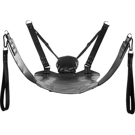 Hamaca sexual, estructura de acero ajustable, diseño de cuero duradero, hamaca (1/2)
