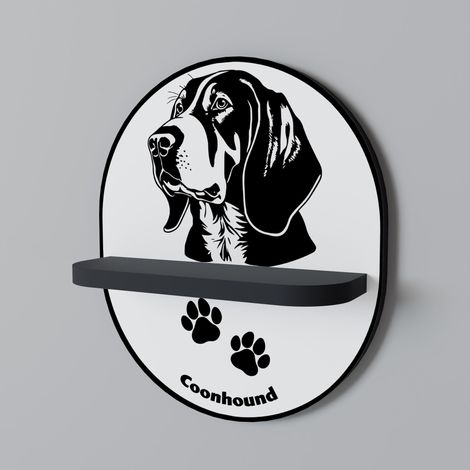 COONHOUND DOG Estante Ovalado Negro (1/5)