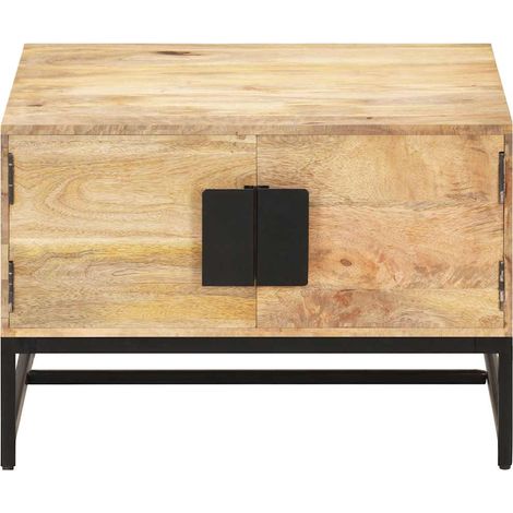 Maison Exclusive - Couchtisch 67x67x45 cm Mango Massivholz (1/5)