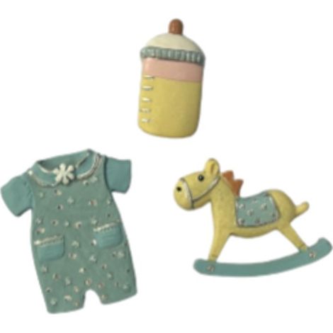 KNORR PRANDELL - DECORAZIONE BEBE' BAMBINO BLU 25-35MM 3PZ